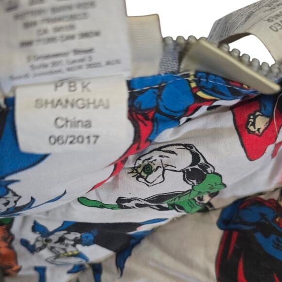 Pottery Barn Kids Justice League Sleeping Bag 57" X 26" Batman Superman - Picture 6 of 9